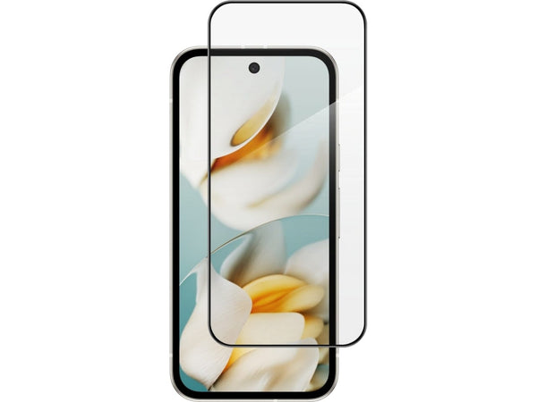 100% Fullscreen Curved Screen Protector Handy Display Schutz Glas für komplette Abdeckung des Google Pixel 9a Display in schwarz von Screenguard