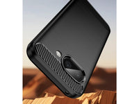 Flexible Handy Schutzhülle mit gebürster Carbon Textur auf der Rückseite für zum Schutz des Google Pixel 9a  Display und Gehäuse Case in schwarz von Screenguard