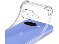 Hoch transparenter TPU Gummi Schutz Handy Hülle Clear Case klar mit verstärkten Schutzecken Bumper für das Google Pixel 9a Display und Gehäuse in transparent von Screenguard