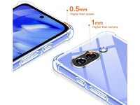 Hoch transparenter TPU Gummi Schutz Handy Hülle Clear Case klar mit verstärkten Schutzecken Bumper für das Google Pixel 9a Display und Gehäuse in transparent von Screenguard
