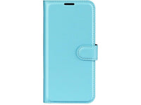 Lederhülle Karten Wallet Ledertasche Etui für Google Pixel 9a in hellblau von Screenguard