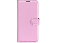 Lederhülle Karten Wallet Ledertasche Etui für Google Pixel 9a in rosa von Screenguard