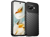 Moderne Design Hülle Cover für das Google Pixel 9a mit Stripes zum Schutz von Kratzern, Dellen, Display aus TPU Gummi in schwarz von Screenguard