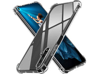 Hoch transparenter TPU Gummi Schutz Handy Hülle Clear Case klar mit verstärkten Schutzecken Bumper für das Honor 20 Display und Gehäuse in transparent von Screenguard