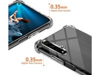 Hoch transparenter TPU Gummi Schutz Handy Hülle Clear Case klar mit verstärkten Schutzecken Bumper für das Honor 20 Display und Gehäuse in transparent von Screenguard