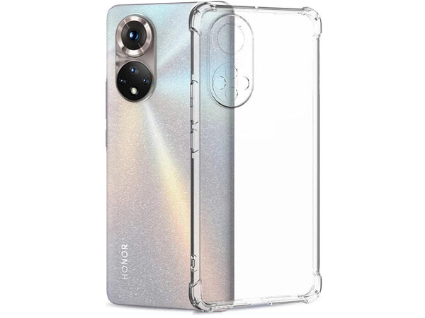 Hoch transparenter TPU Gummi Schutz Handy Hülle Clear Case klar mit verstärkten Schutzecken Bumper für das Honor 50 Pro Display und Gehäuse in transparent von Screenguard