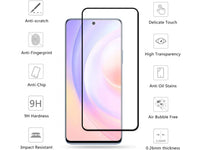 100% Fullscreen Curved Screen Protector Handy Display Schutz Glas für komplette Abdeckung des Honor 50 SE Display in schwarz von Screenguard