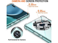 Hoch transparenter TPU Gummi Schutz Handy Hülle Clear Case klar mit verstärkten Schutzecken Bumper für das Honor Magic4 Pro Display und Gehäuse in transparent von Screenguard