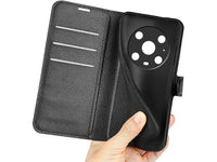 Lederhülle Karten Wallet Ledertasche Etui für Honor Magic4 Pro in schwarz von Screenguard