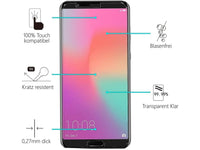 Case Friendly Screen Protector Handy Display Schutz Panzerglas Folie aus echtem 9H 2.5D Glas für Abdeckung des Honor View 10 Displays in transparent von Screenguard