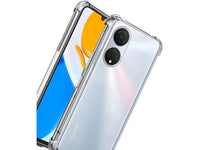 Hoch transparenter TPU Gummi Schutz Handy Hülle Clear Case klar mit verstärkten Schutzecken Bumper für das Honor X7 Display und Gehäuse in transparent von Screenguard