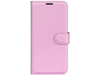 Lederhülle Karten Wallet Ledertasche Etui für Honor X7a in rosa von Screenguard