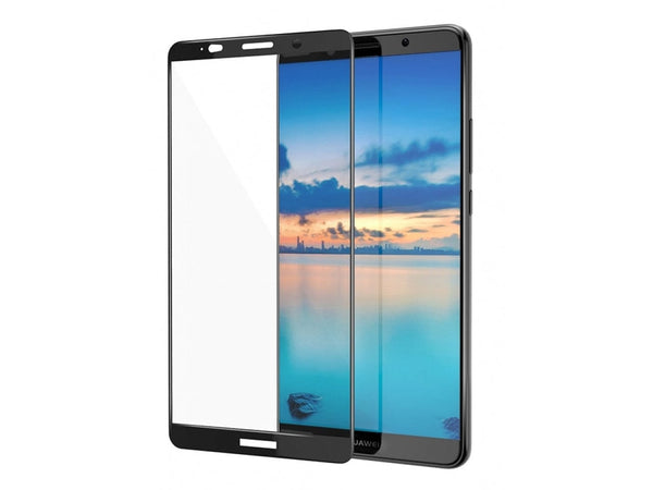 100% Fullscreen Curved Screen Protector Handy Display Schutz Glas für komplette Abdeckung des Huawei Mate 10 Pro Display in schwarz von Screenguard