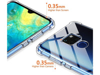 Hoch transparenter TPU Gummi Schutz Handy Hülle Clear Case klar mit verstärkten Schutzecken Bumper für das Huawei Mate 20 Display und Gehäuse in transparent von Screenguard