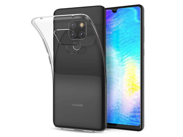 Gummi Hülle für Huawei Mate 20 aus flexiblem Soft TPU, kristallklar und transparent von Screenguard