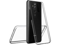 Vollständige 360 Grad Rundum Gummi TPU Hülle zum beidseitigen Schutz des Huawei Mate 20 Lite Display und Gehäuse in transparent von Screenguard