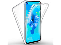 Vollständige 360 Grad Rundum Gummi TPU Hülle zum beidseitigen Schutz des Huawei Nova 5T Display und Gehäuse in transparent von Screenguard