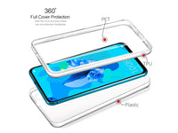 Vollständige 360 Grad Rundum Gummi TPU Hülle zum beidseitigen Schutz des Huawei Nova 5T Display und Gehäuse in transparent von Screenguard