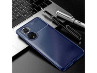 Hochwertig stabile Soft TPU Smartphone Handy Hülle im Carbon Design für Huawei Nova 9 zum Schutz des Display und Gehäuse Cover in blau von Screenguard