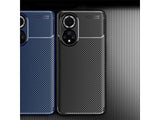 Hochwertig stabile Soft TPU Smartphone Handy Hülle im Carbon Design für Huawei Nova 9 zum Schutz des Display und Gehäuse Cover in blau von Screenguard