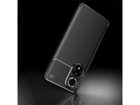 Hochwertig stabile Soft TPU Smartphone Handy Hülle im Carbon Design für Huawei Nova 9 zum Schutz des Display und Gehäuse Cover in blau von Screenguard