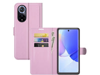 Lederhülle Portemonnaie Karten Ledertasche für Huawei Nova 9 in rosa von Screenguard