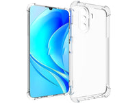 Hoch transparenter TPU Gummi Schutz Handy Hülle Clear Case klar mit verstärkten Schutzecken Bumper für das Huawei Nova Y70 Display und Gehäuse in transparent von Screenguard