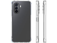 Hoch transparenter TPU Gummi Schutz Handy Hülle Clear Case klar mit verstärkten Schutzecken Bumper für das Huawei Nova Y70 Display und Gehäuse in transparent von Screenguard