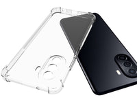 Hoch transparenter TPU Gummi Schutz Handy Hülle Clear Case klar mit verstärkten Schutzecken Bumper für das Huawei Nova Y70 Display und Gehäuse in transparent von Screenguard