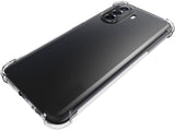Hoch transparenter TPU Gummi Schutz Handy Hülle Clear Case klar mit verstärkten Schutzecken Bumper für das Huawei Nova Y70 Display und Gehäuse in transparent von Screenguard