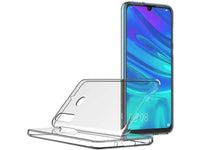 Vollständige 360 Grad Rundum Gummi TPU Hülle zum beidseitigen Schutz des Huawei P Smart+ 2019 Display und Gehäuse in transparent von Screenguard