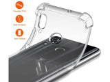 Hoch transparenter TPU Gummi Schutz Handy Hülle Clear Case klar mit verstärkten Schutzecken Bumper für das Huawei P Smart 2019 Display und Gehäuse in transparent von Screenguard