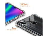 Hoch transparenter TPU Gummi Schutz Handy Hülle Clear Case klar mit verstärkten Schutzecken Bumper für das Huawei P Smart 2019 Display und Gehäuse in transparent von Screenguard