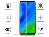 Case Friendly Screen Protector Handy Display Schutz Panzerglas Folie aus echtem 9H 2.5D Glas für Abdeckung des Huawei P Smart 2020 Displays in transparent von Screenguard