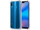 Hoch transparenter TPU Gummi Schutz Handy Hülle Clear Case klar mit verstärkten Schutzecken Bumper für das Huawei P20 Lite Display und Gehäuse in transparent von Screenguard