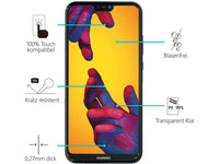 Case Friendly Screen Protector Handy Display Schutz Panzerglas Folie aus echtem 9H 2.5D Glas für Abdeckung des Huawei P20 Lite Displays in transparent von Screenguard