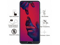 Case Friendly Screen Protector Handy Display Schutz Panzerglas Folie aus echtem 9H 2.5D Glas für Abdeckung des Huawei P20 Pro Displays in transparent von Screenguard