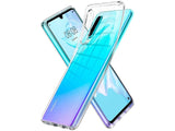 Hoch transparenter TPU Gummi Schutz Handy Hülle Clear Case klar mit verstärkten Schutzecken Bumper für das Huawei P30 Display und Gehäuse in transparent von Screenguard