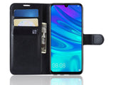 Lederhülle Karten Wallet Ledertasche Etui für Huawei P30 Lite in schwarz von Screenguard