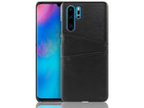 CardCaddy Leder Backcase mit Kartenfächern für Huawei P30 Pro in schwarz von Screenguard