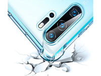 Hoch transparenter TPU Gummi Schutz Handy Hülle Clear Case klar mit verstärkten Schutzecken Bumper für das Huawei P30 Pro Display und Gehäuse in transparent von Screenguard