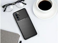 Moderne Design Hülle Cover für das Huawei P30 Pro mit Stripes zum Schutz von Kratzern, Dellen, Display aus TPU Gummi in blau von Screenguard