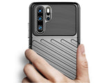 Moderne Design Hülle Cover für das Huawei P30 Pro mit Stripes zum Schutz von Kratzern, Dellen, Display aus TPU Gummi in schwarz von Screenguard