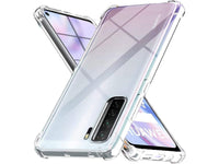 Hoch transparenter TPU Gummi Schutz Handy Hülle Clear Case klar mit verstärkten Schutzecken Bumper für das Huawei P40 Lite 5G Display und Gehäuse in transparent von Screenguard