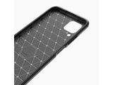 Flexible Handy Schutzhülle mit gebürster Carbon Textur auf der Rückseite für zum Schutz des Huawei P40 Lite  Display und Gehäuse Case in schwarz von Screenguard