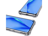 Hoch transparenter TPU Gummi Schutz Handy Hülle Clear Case klar mit verstärkten Schutzecken Bumper für das Huawei P40 Lite Display und Gehäuse in transparent von Screenguard