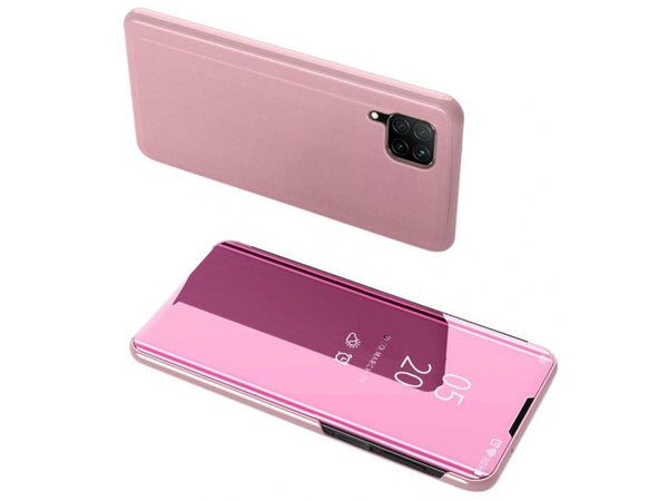 Clear View Flip Case für Huawei P40 Lite in rosa von Screenguard