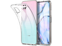 Gummi Hülle für Huawei P40 Lite aus flexiblem Soft TPU, kristallklar und transparent von Screenguard