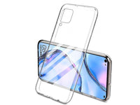 Gummi Hülle für Huawei P40 Lite aus flexiblem Soft TPU, kristallklar und transparent von Screenguard