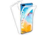 Vollständige 360 Grad Rundum Gummi TPU Hülle zum beidseitigen Schutz des Huawei P40 Pro Display und Gehäuse in transparent von Screenguard